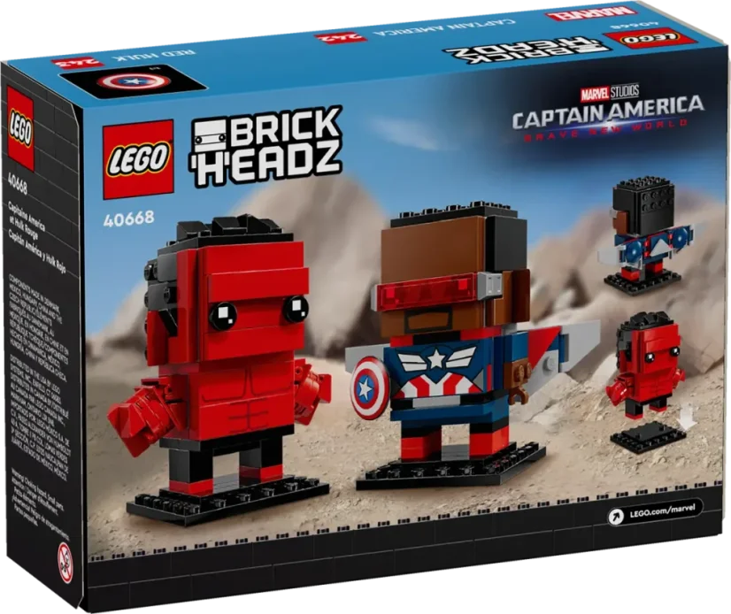 LEGO® BrickHeadz 40668 Kapitán Amerika a Červený Hulk