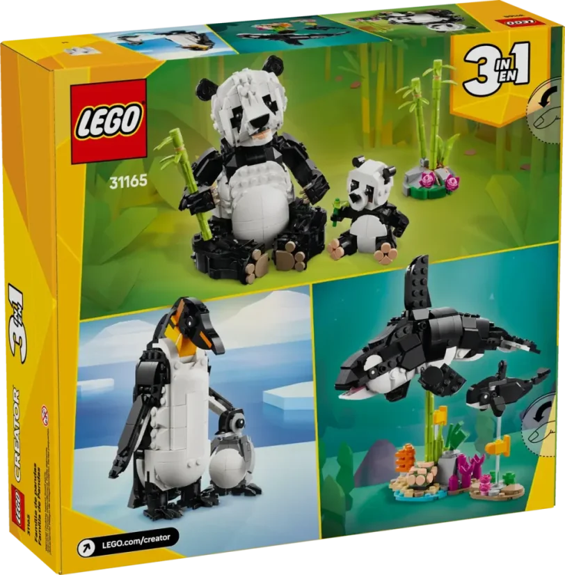 LEGO® Creator 31165 Divoká zvířata: Pandí rodinka