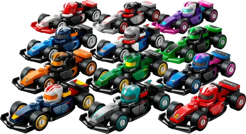 LEGO® Minifigúrky 71049 Zberateľské pretekárske autá F1® - celé balenie 36 ks