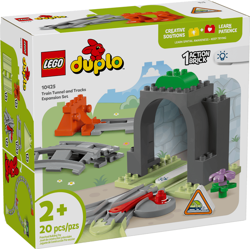 LEGO® DUPLO® 10425 Tunel i tory kolejowe — zestaw rozszerzający