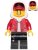 hs001 Jack Davids - Red Jacket with Cap and Hood (Large Smile / Grumpy)