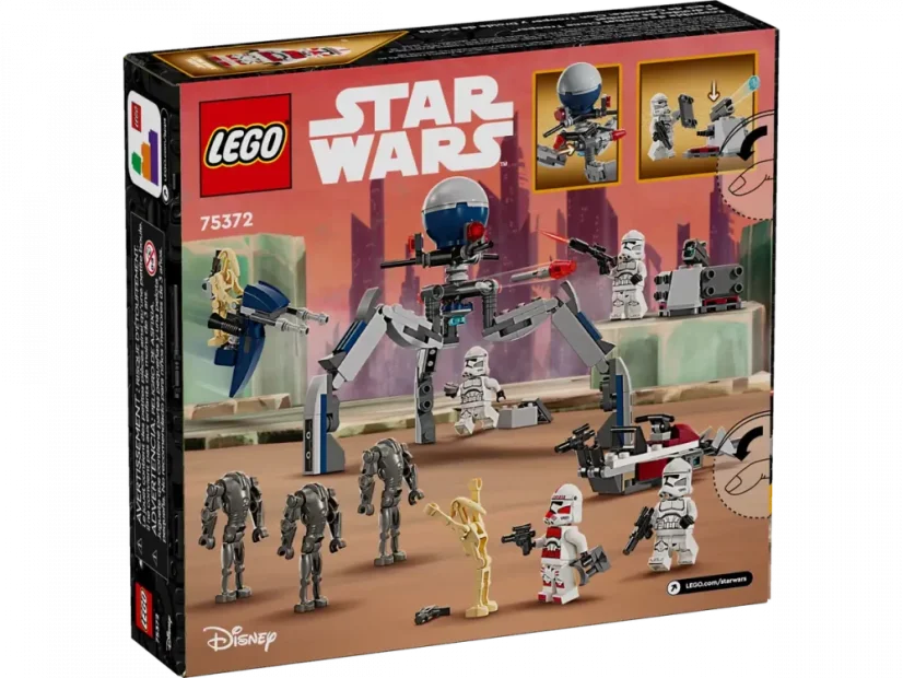 LEGO® Star Wars 75372 Zestaw bitewny z żołnierzem armii klonów™ i droidem bojowym™