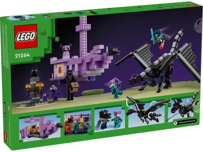 LEGO Minecraft 21264 Drak z Enderu a loď z Endu