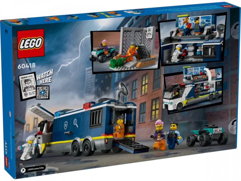 LEGO® City 60418 Mobilní kriminalistická laboratoř policistů