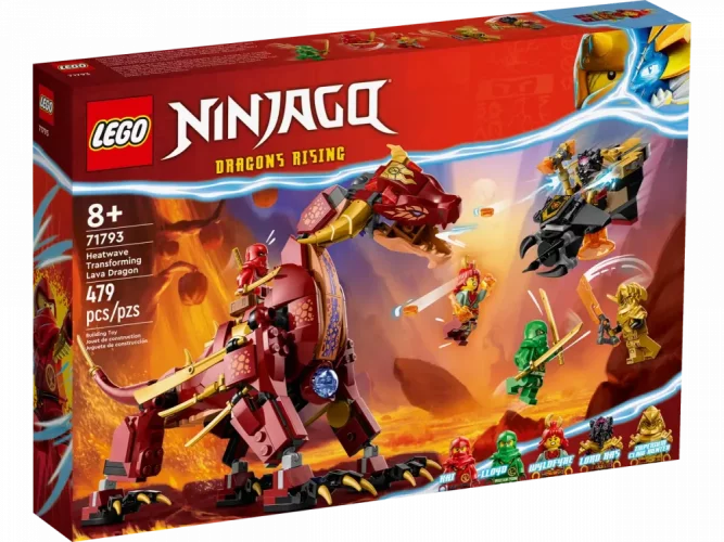 LEGO® NINJAGO® 71793 Lawowy smok zmieniający się w falę ognia