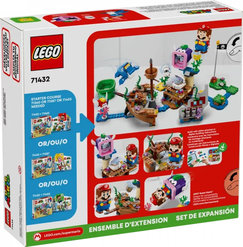 LEGO® Super Mario 71432 Dorrie a dobrodružstvo vo vraku lodi – rozširujúci set
