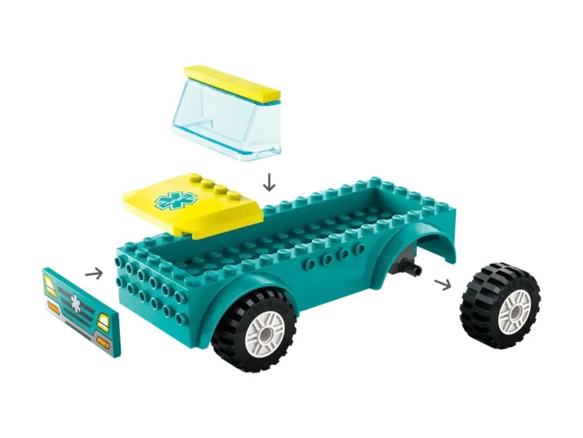 LEGO® City 60403 Sanitka a snowboardista