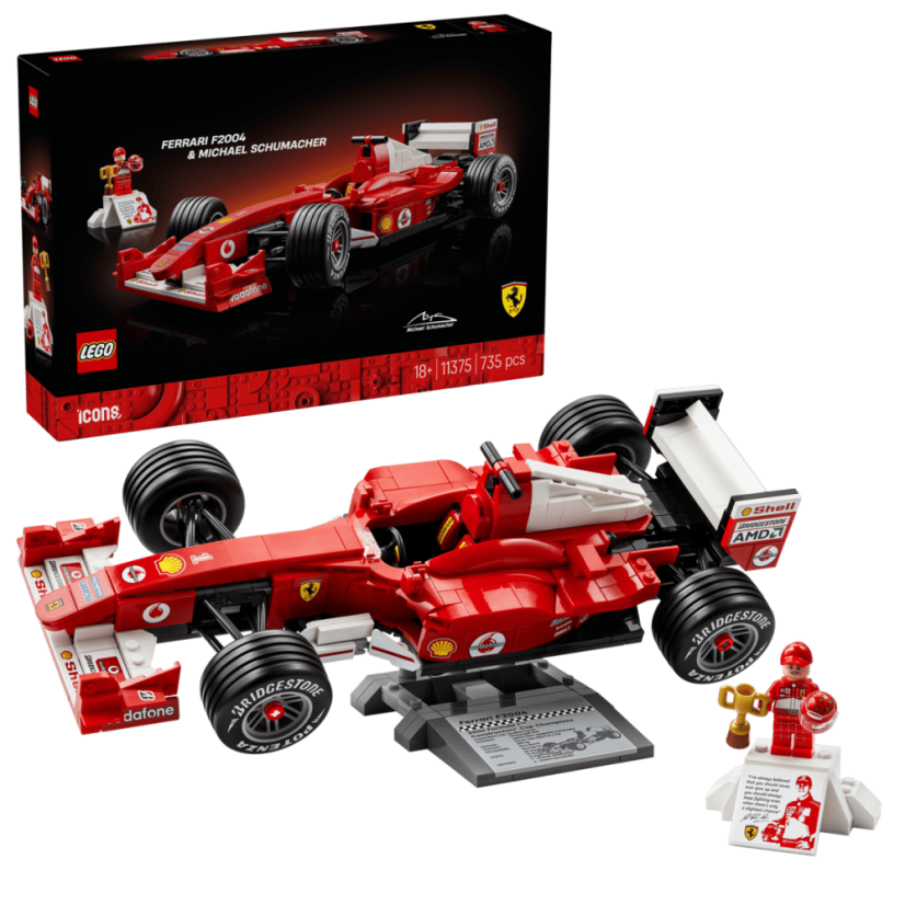 LEGO® ICONS 11375 Ferrari F2004 & Michael Schumacher