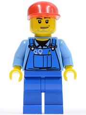 cty0134 Farm Hand, Blue Overalls, Long Bill Cap