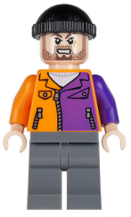 sh021 Two-Face's Henchman, Orange and Purple - Beard
