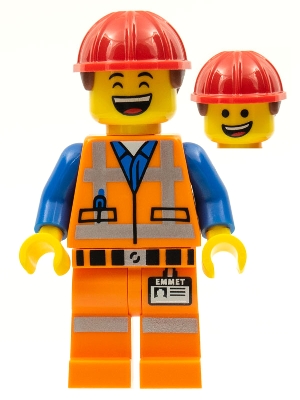 tlm003 Hard Hat Emmet, The LEGO Movie (Minifigure Only without Stand and Accessories)