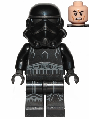 sw1031 Imperial Shadow Trooper - Male, Dual Molded Helmet, Light Nougat Head, Scowl