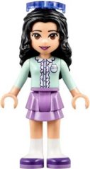frnd0238 Friends Emma - Medium Lavender Layered Skirt, Light Aqua Top, Sunglasses