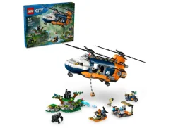 LEGO® City 60437 Helikopter badaczy dżungli w bazie