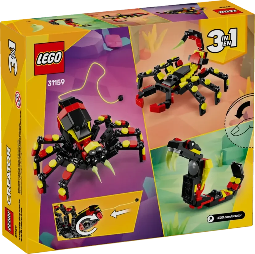 LEGO® Creator 31159 Divoká zvířata: Překvapivý pavouk