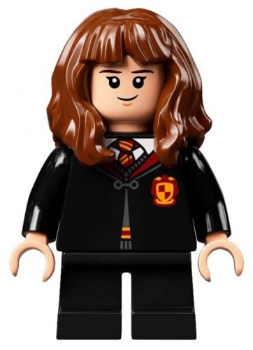 hp282 Hermione Granger - Gryffindor Robe Clasped, Sweater, Shirt and Tie, Black Short Legs