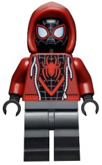 sh0679 Spider-Man (Miles Morales) - Dark Red Hood, Black Lower Legs