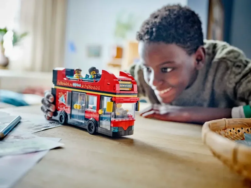LEGO® City 60407 Červený dvoupodlažní vyhlídkový autobus