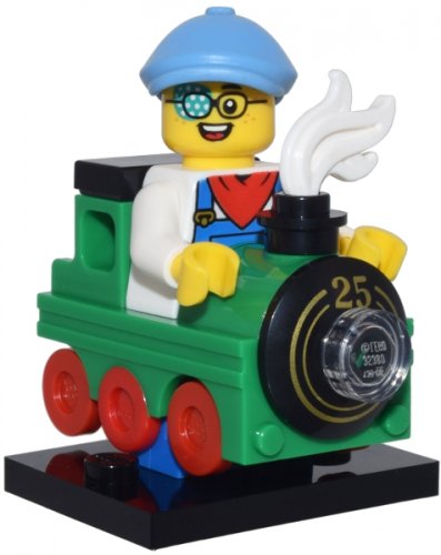 col25-10 Train Kid, Series 25 (Complete Set with Stand and Accessories)