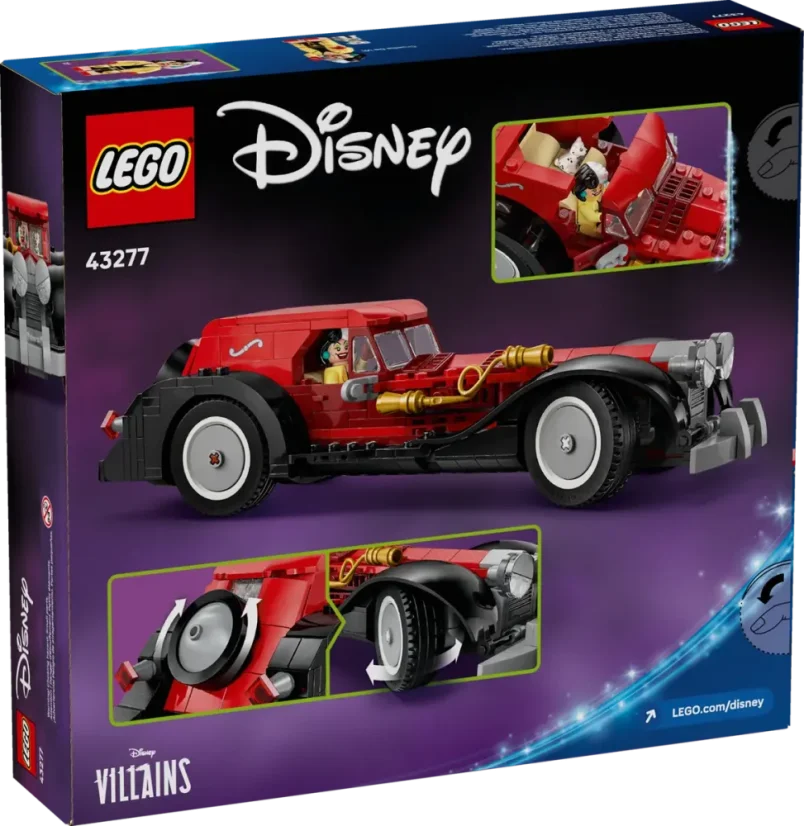 LEGO® Disney 43277 Cruella De Vil a jej auto