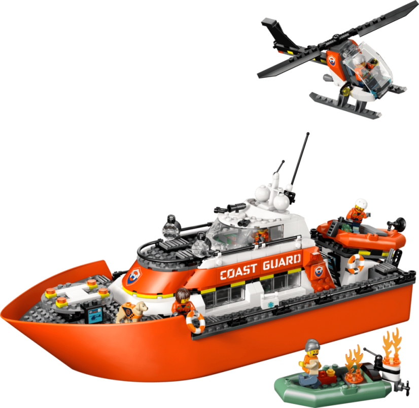 LEGO® City 60504 Záchranný člun pobřežní hlídky a vrtulník