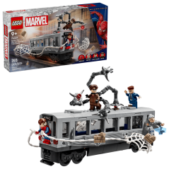LEGO® Marvel 76321 Spider-Man kontra Doc Ock — scena w metrze