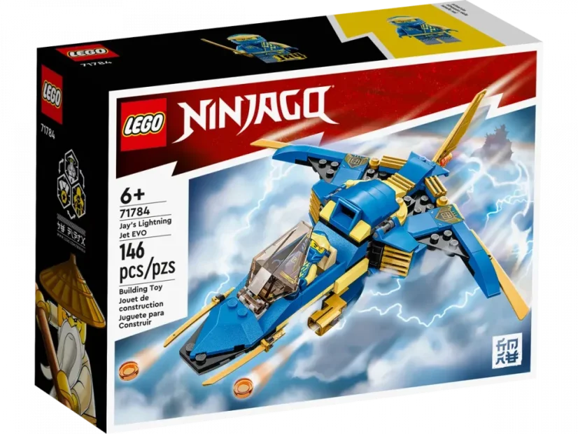LEGO® NINJAGO® 71784 Odrzutowiec ponaddźwiękowy Jay’a EVO