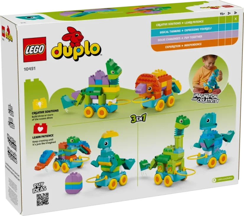 LEGO® DUPLO® 10451 3 v 1: Dinosauři na kolečkách