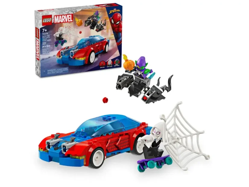 LEGO® Marvel 76279 Spider-Manovo pretekárske auto a Venomov Zelený goblin