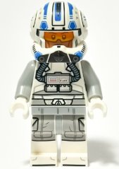 sw1401 Clone Trooper Pilot Captain Jag (Phase 2) - Light Bluish Gray Arms (75402)