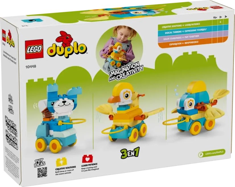 LEGO® DUPLO® 10448 3 w 1 Zwierzątka na kółkach