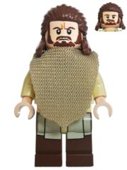 sw0651 Qui-Gon Jinn - Poncho, Reddish Brown Beard
