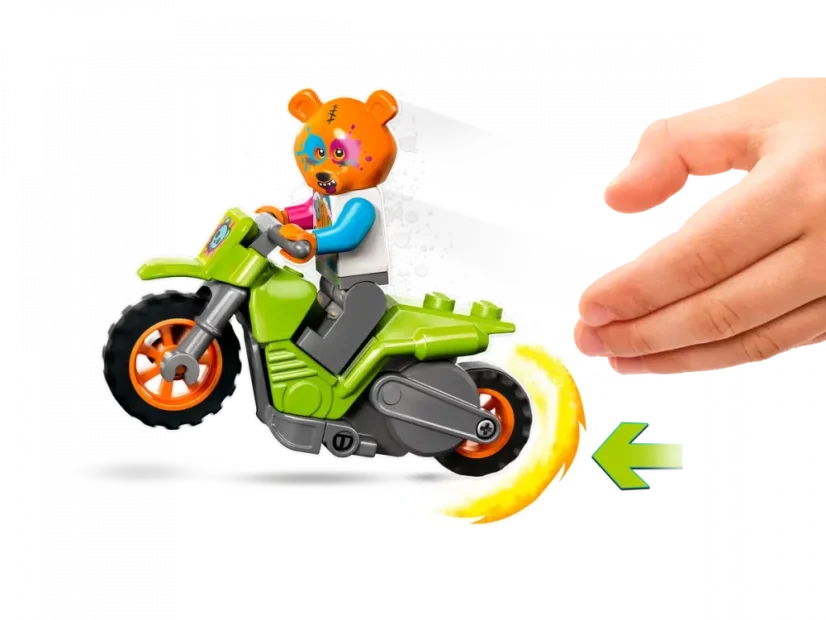 LEGO® City 60356 Medveď a kaskadérska motorka