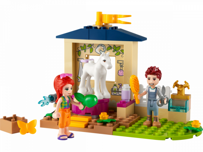 LEGO® Friends 41696 Čistenie poníka v stajni