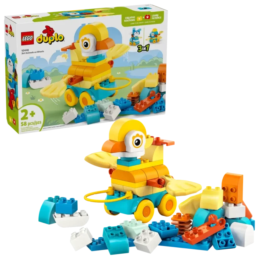 LEGO® DUPLO® 10448 3 w 1 Zwierzątka na kółkach