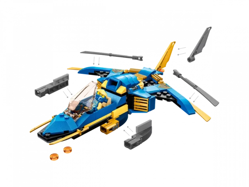 LEGO® NINJAGO® 71784 Odrzutowiec ponaddźwiękowy Jay’a EVO