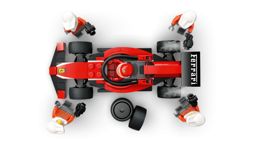 LEGO® City 60443 F1® Pit stop i mechanicy z bolidem Ferrari