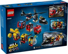 LEGO® City 60462 Helicopter, Fire Truck & Submarine Remix