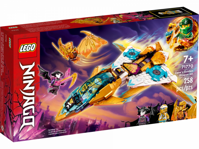 LEGO® Ninjago 71770 Złoty smoczy odrzutowiec Zane’a