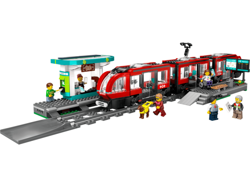 LEGO® City 60423 Električka a zastávka v centre mesta