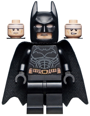 sh781 Batman - Black Suit with Copper Belt, Spongy Cape