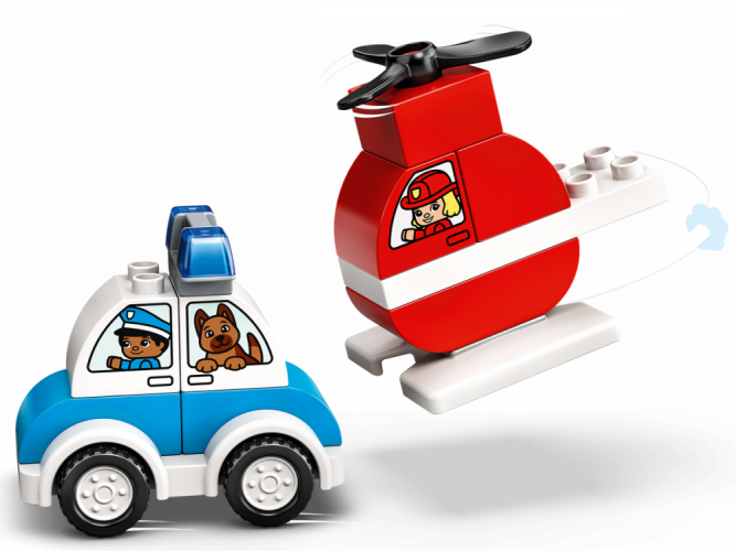 LEGO® DUPLO 10957 Hasičský vrtuľník a policajné auto