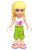 frnd0028 Friends Stephanie - Lime Cropped Trousers, White Top