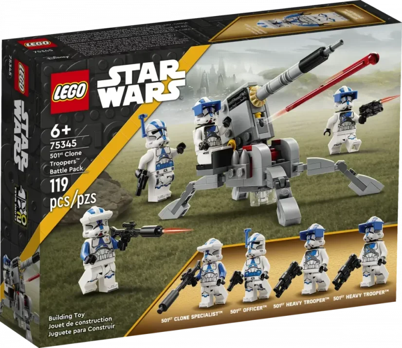 LEGO® Star Wars™ 75345 Bojový balíček klonovaných vojakov z 501. légie