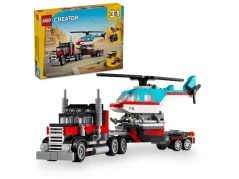LEGO® Creator 31146 Nákladiak s plochou korbou a helikoptérou