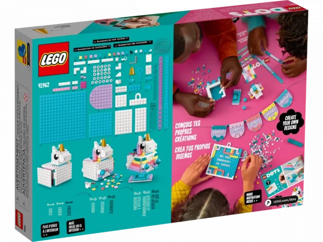LEGO® DOTS™ 41962 Tvořivá rodinná sada jednorožec
