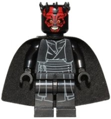 sw0650 Darth Maul - Horns and Cape, Printed Legs