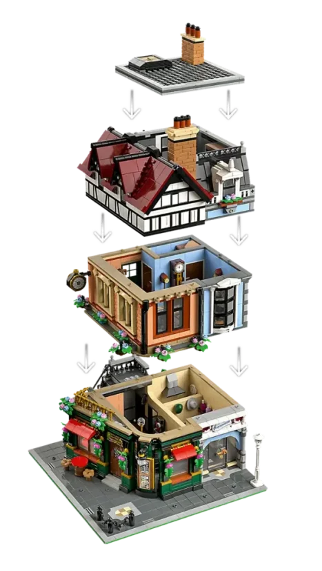 LEGO® Icons 10350 Dům na rohu v tudorovském stylu