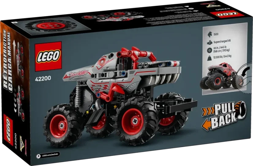 LEGO® Technic 42200 Monster Jam™ ThunderROARus™ s natahovacím motorem