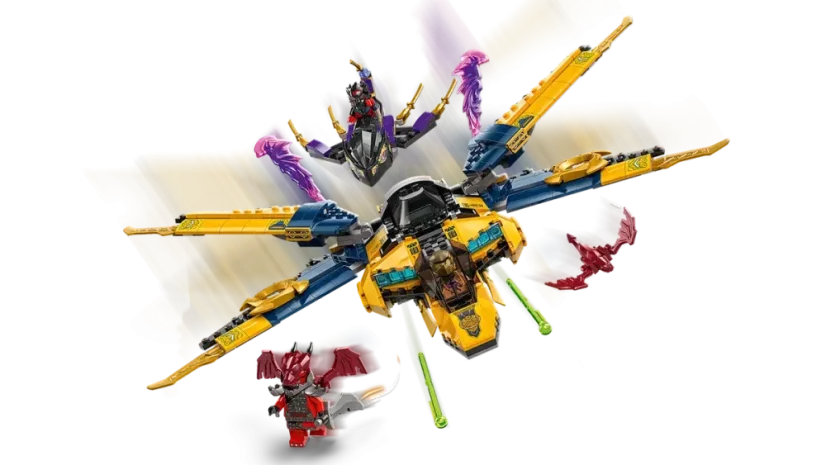 LEGO® NINJAGO 71833 Ras, Arin a superbouřkové letadlo